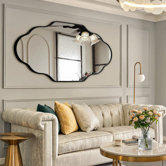 Scalloped Bathroom Mirrors Wall Mirror