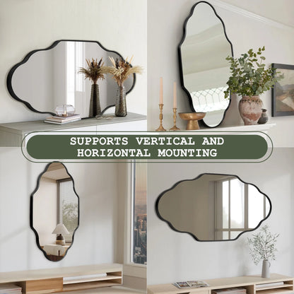 Scalloped Bathroom Mirrors Wall Mirror