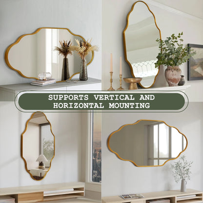 Scalloped Bathroom Mirrors Wall Mirror