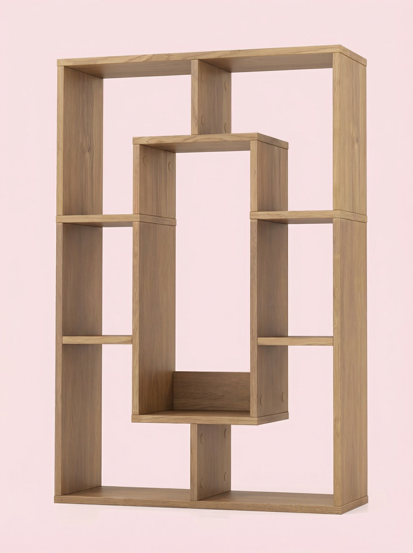 7-Tier Cube Bookshelf, Tall Narrow Bookcase for Small Spaces