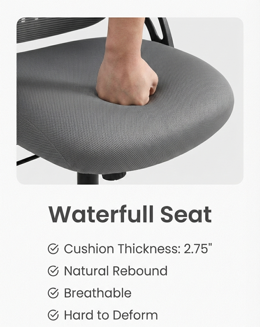 Ergonomic Mesh Office Chair – Multi Color High Back Chair with Lumbar Support