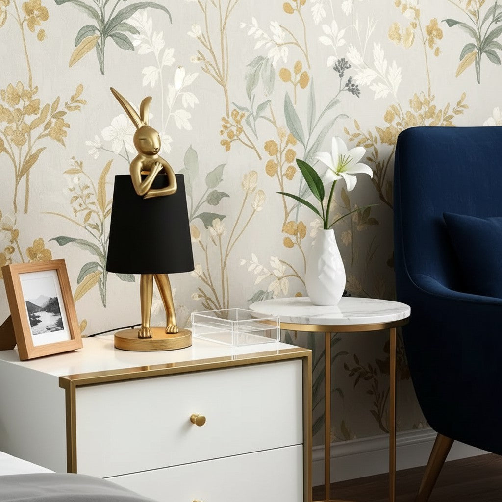 Modern Bunny Table Lamp with Adjustable Light