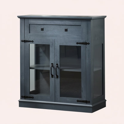 Modern Glass Door Cabinet – 3 Styles | Adjustable Shelves | Compact Storage Cupboard