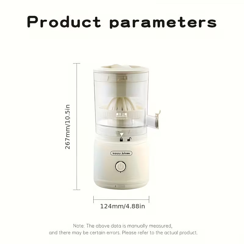 Portable Juicing Cup Electric Rechargeable Citrus Juicer
