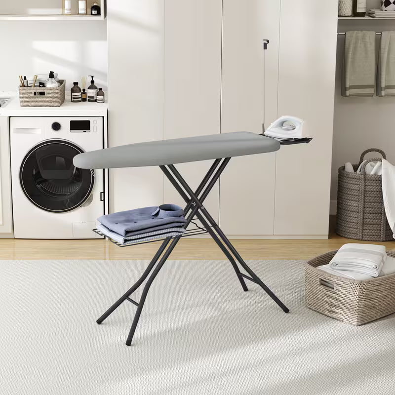 Full Size Foldable Ironing Board with Clothes Rack