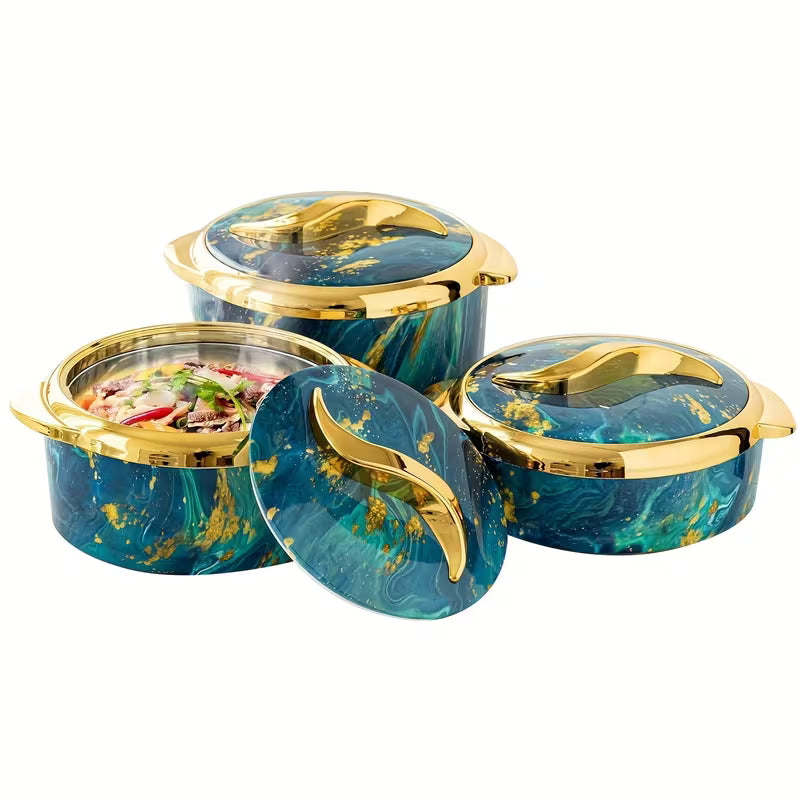 3-Piece Insulated Thermal Casserole Dish Set with Lids
