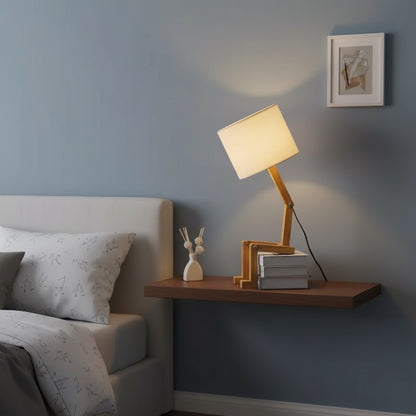 Creative Shape-Changing Wooden Lamp – Foldable Modern Desk Light for Bedroom, Study & Living Room
