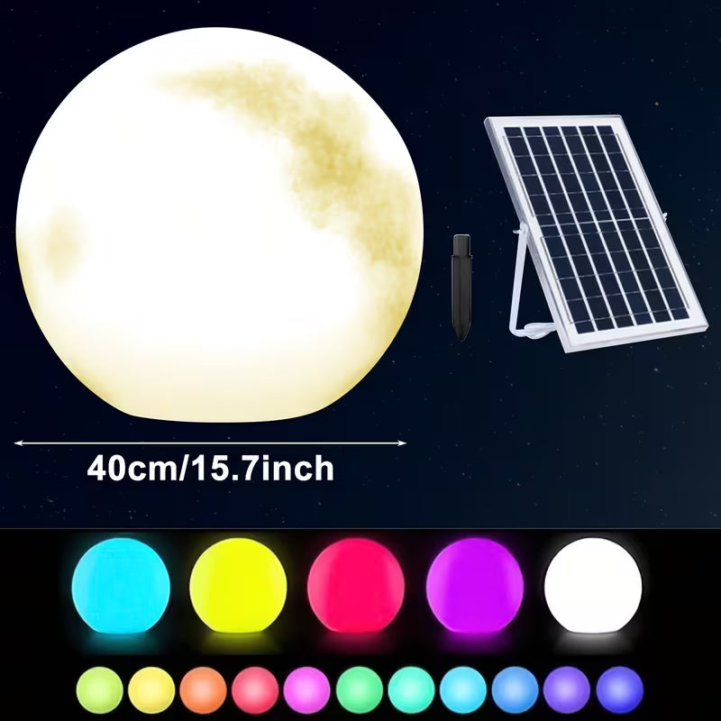 Solar Moon Light with Color Changing Spherical Glow