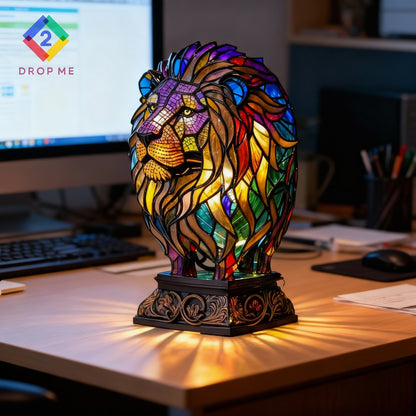 3D Animal Night Light - Touch Control Resin Desk Lamp