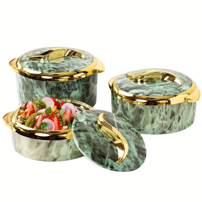 3-Piece Insulated Thermal Casserole Dish Set with Lids