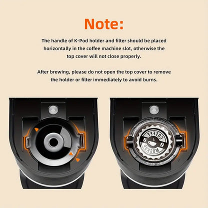 Compact Single-Cup Coffee Maker 6-12oz Rapid Brew Auto Shut-Off