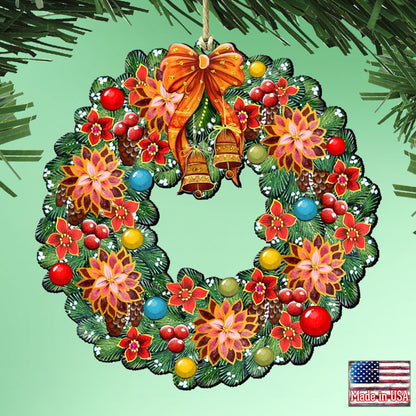 Christmas Wreath Wooden Ornaments