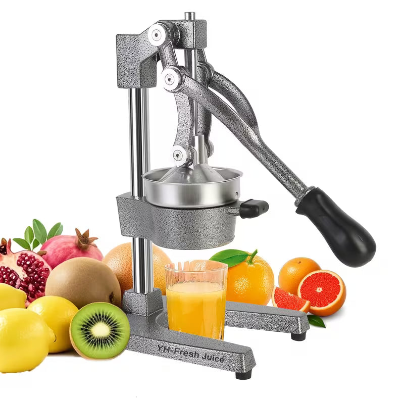Commercial Manual Citrus Juicer and Hand Press Lemon Squeezer Gray