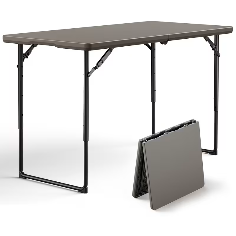 4ft/6ft Portable Plastic Folding Table – Indoor & Outdoor Dining