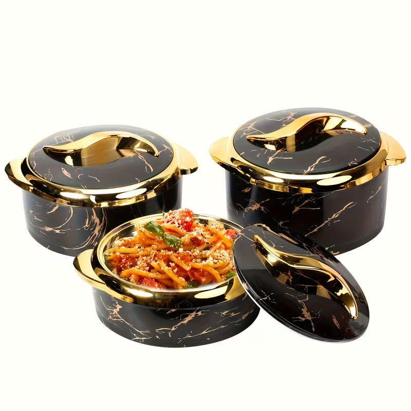 3-Piece Insulated Thermal Casserole Dish Set with Lids