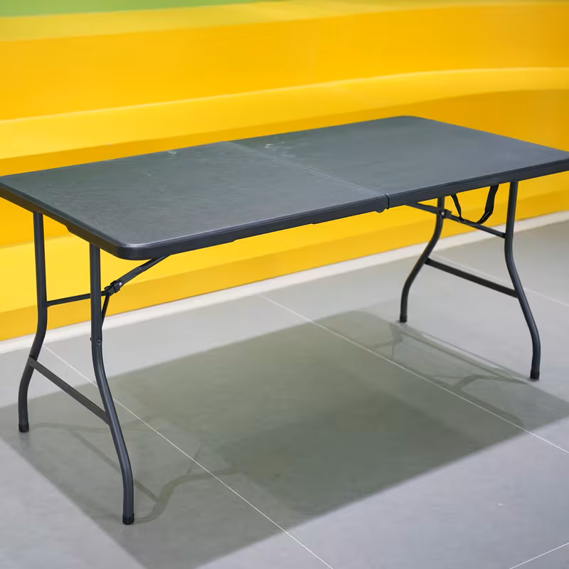 4ft/6ft Portable Plastic Folding Table – Indoor & Outdoor Dining