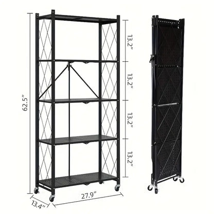 Heavy-Duty Shelving Unit | Metal 3/4/5-Tier Storage Rack