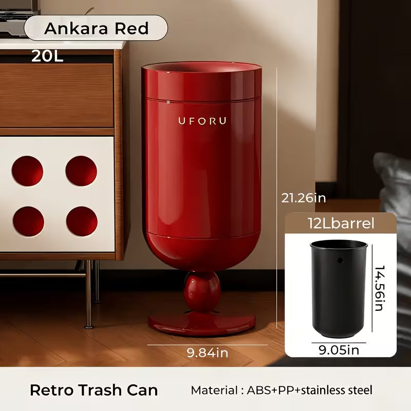 Wide Opening Waste Bin with Sliding Base