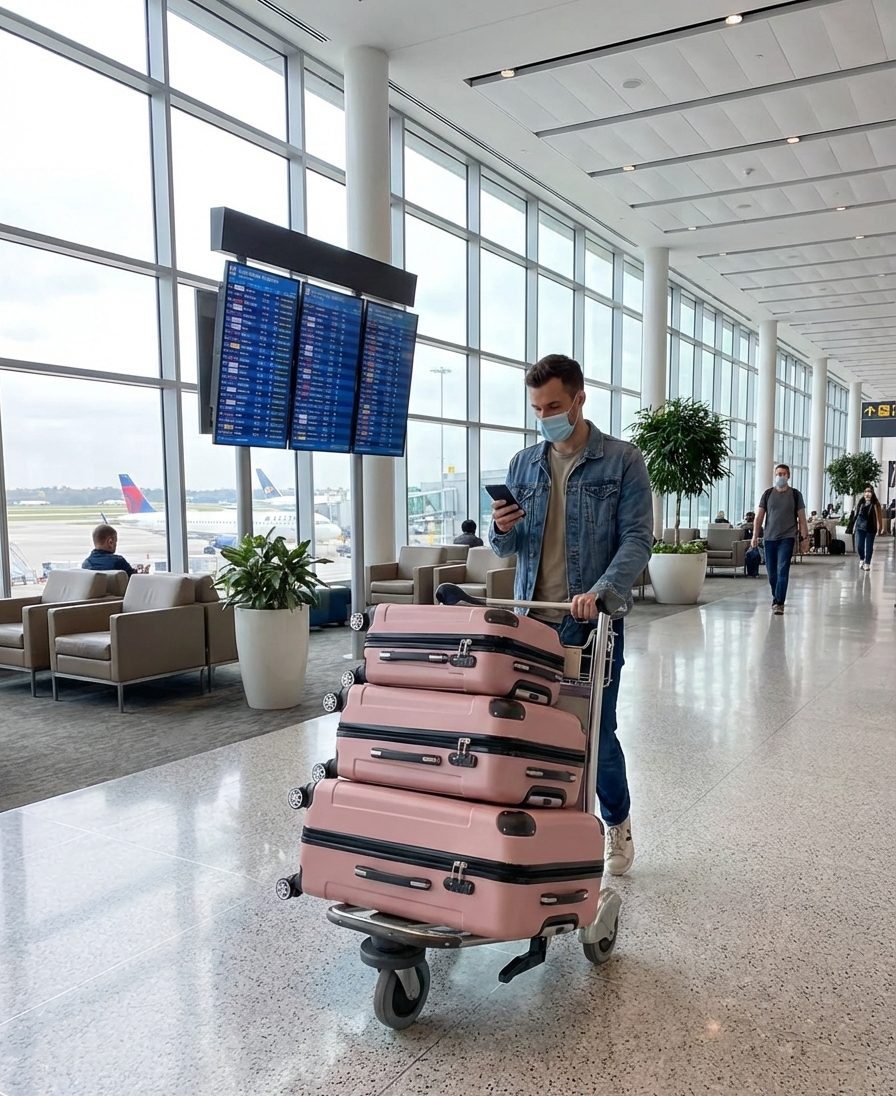 Multi Color - 3PCs Luggage Set 20/24/28 Inch Hard Shell Spinner with TSA Lock