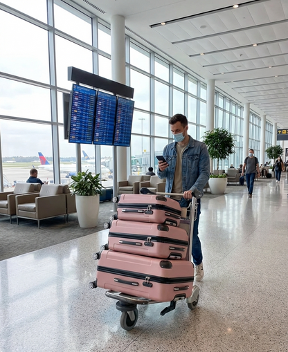 Multi Color - 3PCs Luggage Set 20/24/28 Inch Hard Shell Spinner with TSA Lock