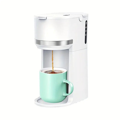 Compact Single-Cup Coffee Maker 6-12oz Rapid Brew Auto Shut-Off