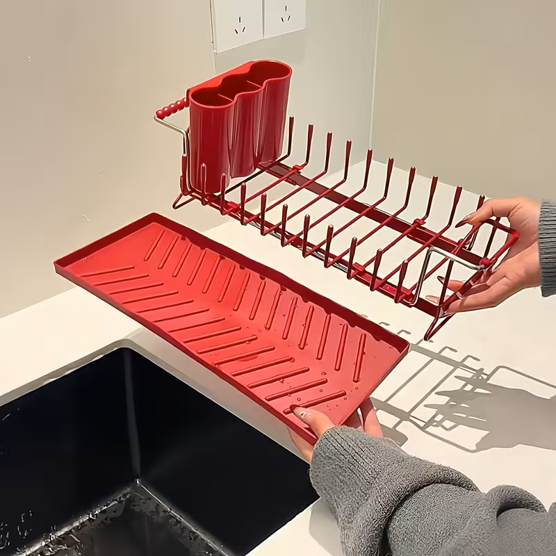 Retractable Adjustable Kitchen Bowl Rack and Dish Storage Organizer