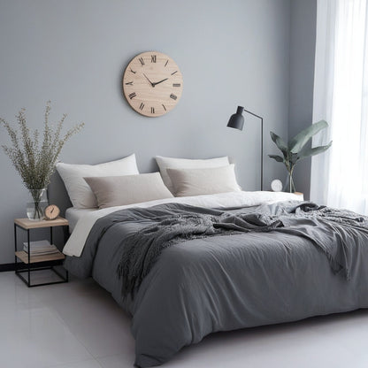 Soft Washed Microfiber Duvet Cover Set with Zipper Closure