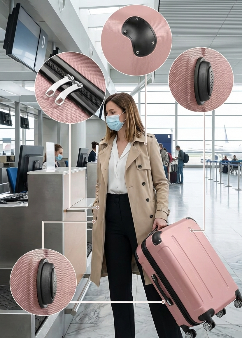 Multi Color - 3PCs Luggage Set 20/24/28 Inch Hard Shell Spinner with TSA Lock