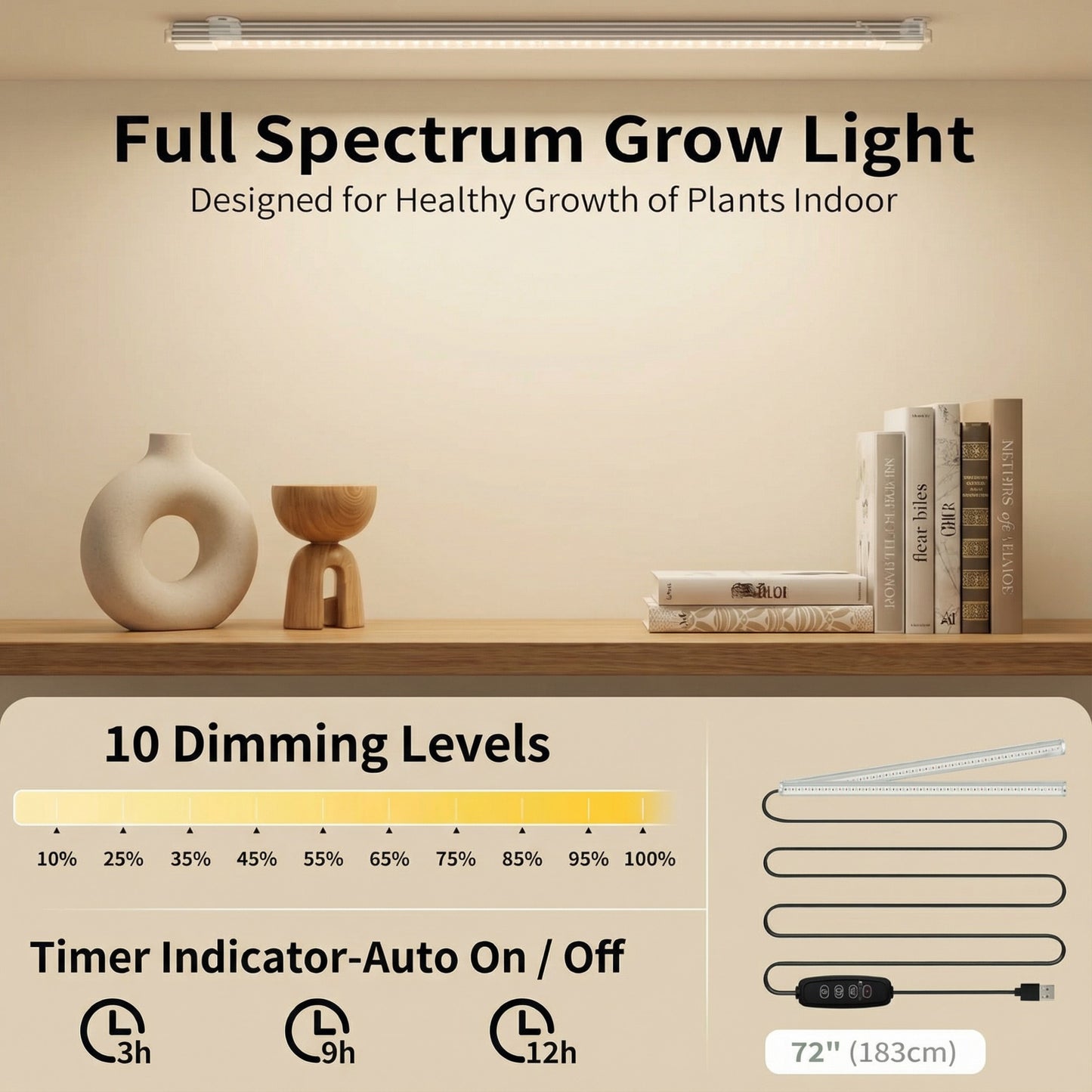 5-Tier Metal Display Shelf with LED Lights