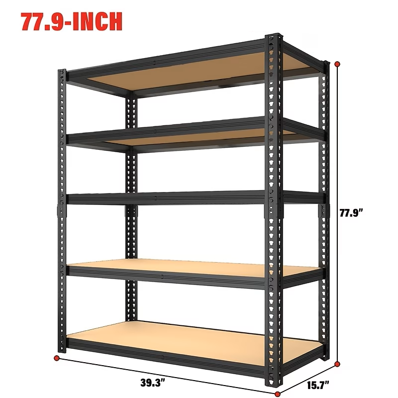 Heavy Duty Metal Garage Shelving Rack 2000lbs 4/5/6-Tier Steel Shelf 60"/72"/84"
