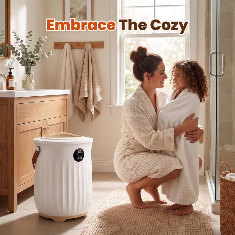 5.28-Gallon Large Towel Warmer Bucket with LED Display and Timer