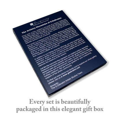 Traveling Santa Wooden Ornaments Set