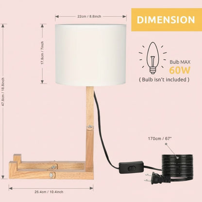 Creative Shape-Changing Wooden Lamp – Foldable Modern Desk Light for Bedroom, Study & Living Room