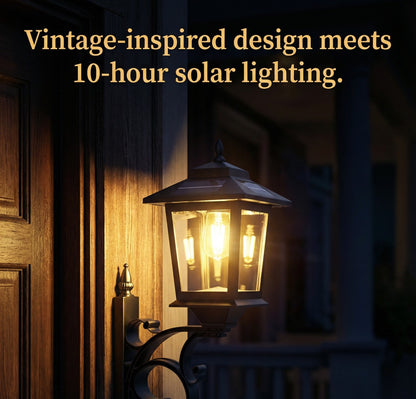 Solar Lamp Post with Flower Pot – Outdoor Garden & Patio Light – Multi Pack