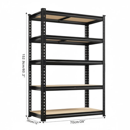 Heavy Duty Metal Garage Shelving Rack 2000lbs 4/5/6-Tier Steel Shelf 60"/72"/84"