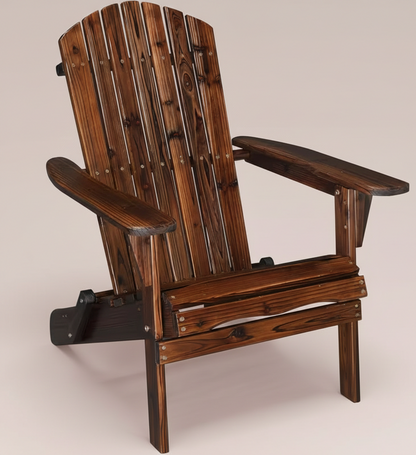 Folding Adirondack Chair – Outdoor Patio Yard Deck Beach Lawn