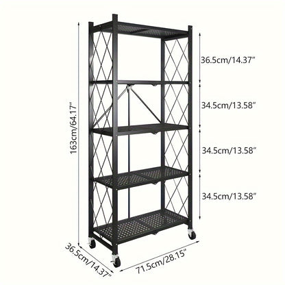 Heavy-Duty Shelving Unit | Metal 3/4/5-Tier Storage Rack