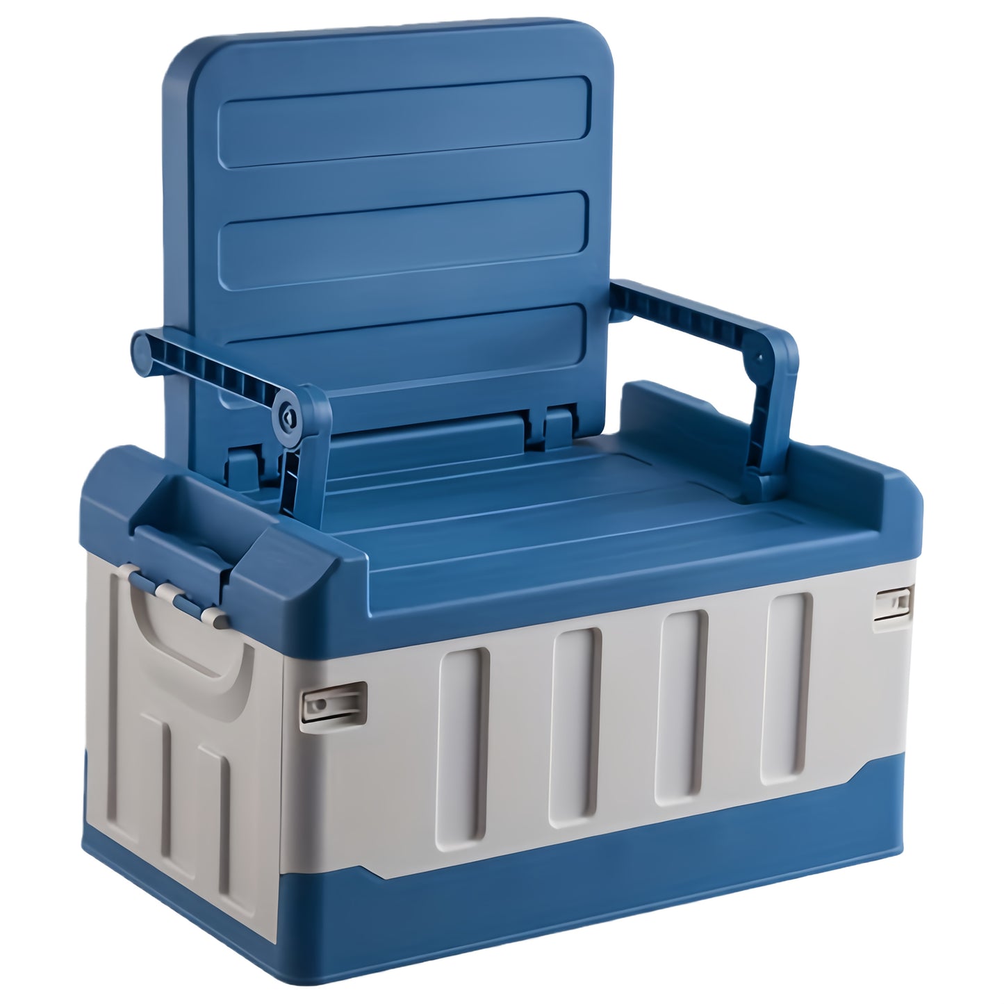 Foldable Camping Storage Box Seat Heavy Duty Car Trunk Organizer Fishing Stool