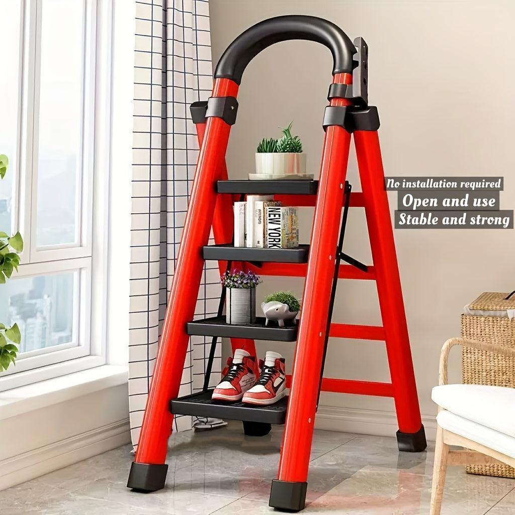 Heavy Duty Folding Step Ladder 3/4/5 Step Non-Slip 500LBS Capacity Portable