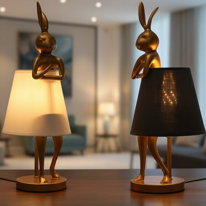 Modern Bunny Table Lamp with Adjustable Light