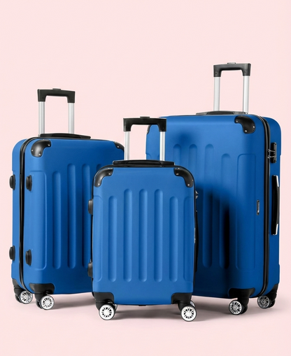 Multi Color - 3PCs Luggage Set 20/24/28 Inch Hard Shell Spinner with TSA Lock