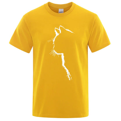 Cool Cat Print Men's T-Shirt