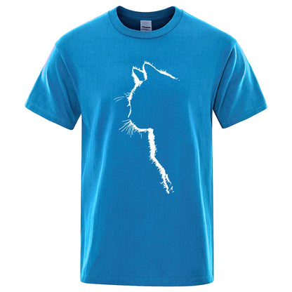 Cool Cat Print Men's T-Shirt
