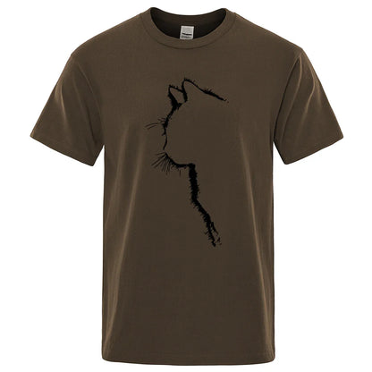 Cool Cat Print Men's T-Shirt