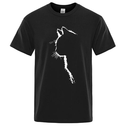 Cool Cat Print Men's T-Shirt