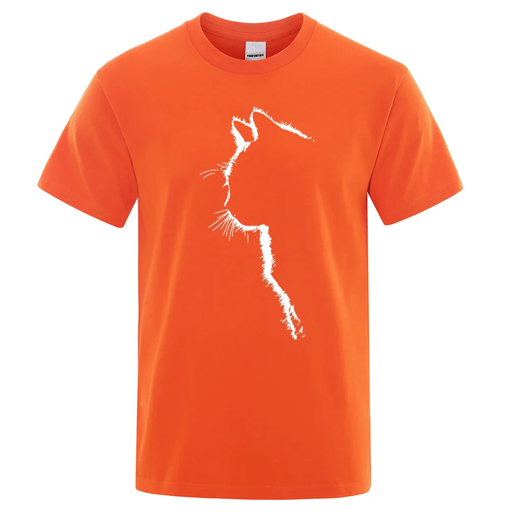 Cool Cat Print Men's T-Shirt