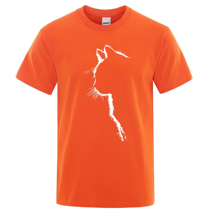 Cool Cat Print Men's T-Shirt