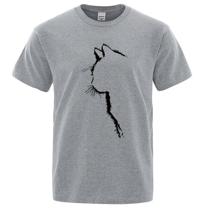 Cool Cat Print Men's T-Shirt