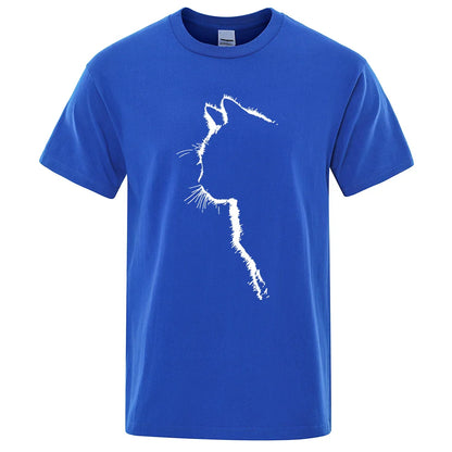 Cool Cat Print Men's T-Shirt