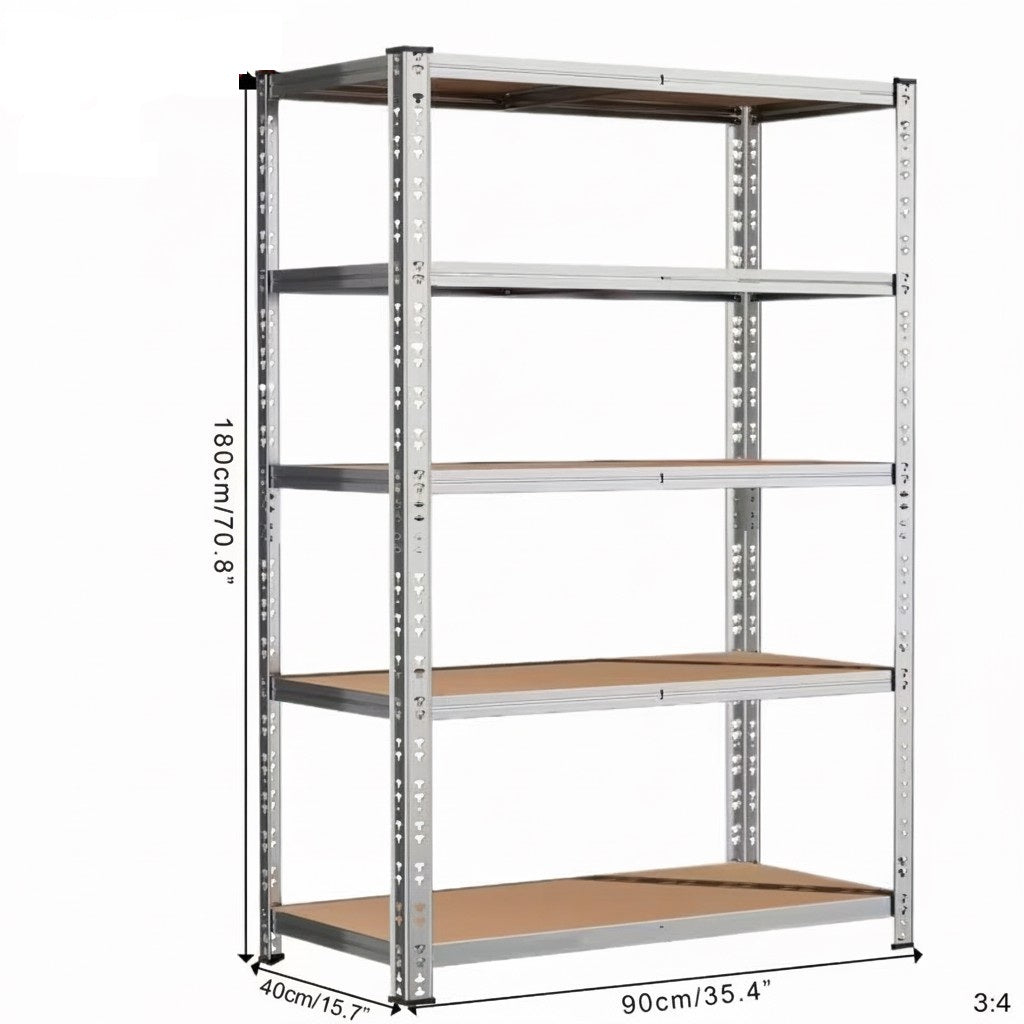 Heavy Duty Metal Garage Shelving Rack 2000lbs 4/5/6-Tier Steel Shelf 60"/72"/84"